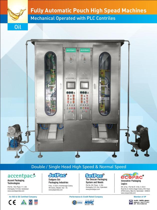 Oil ,Ghee Pouch Packaging Machine