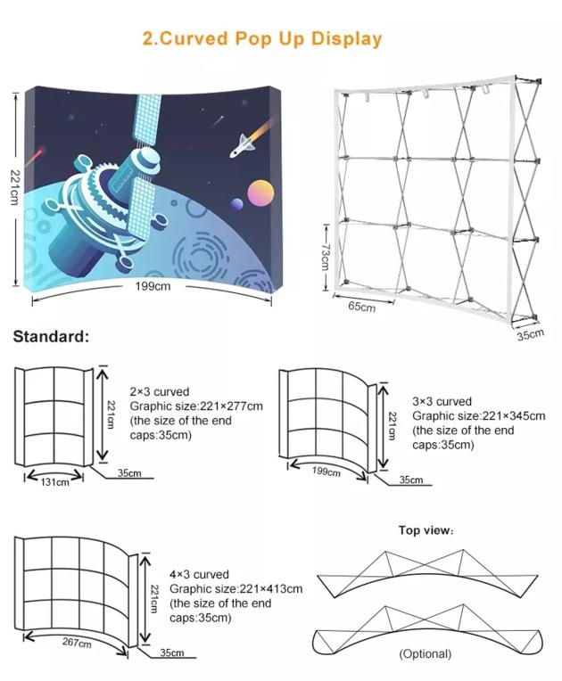 Trade Show Display Aluminum Photobooth Backdrop