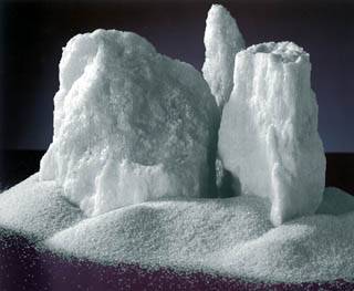 White aluminium oxide.