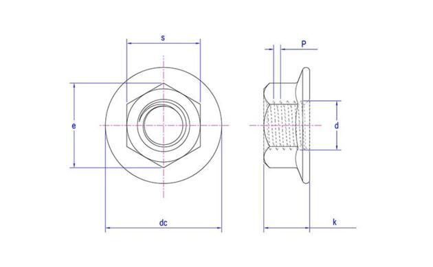 EN 1661/14218 Flange Nuts