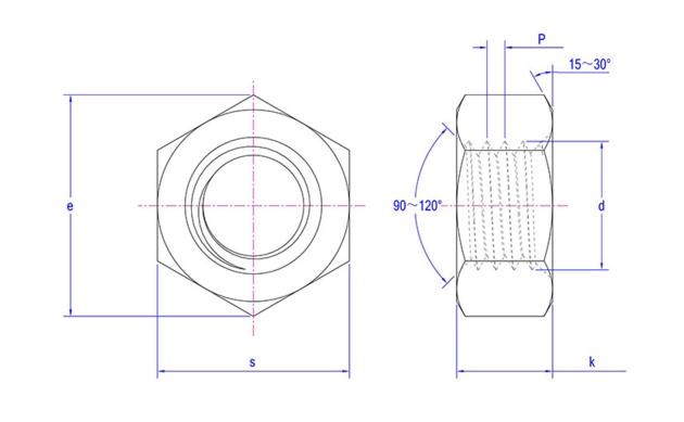 GB 1229 STRUCTURE NUTS: Class 8, 10