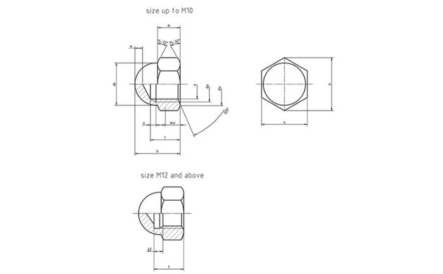 DIN 1587 Acorn Nuts