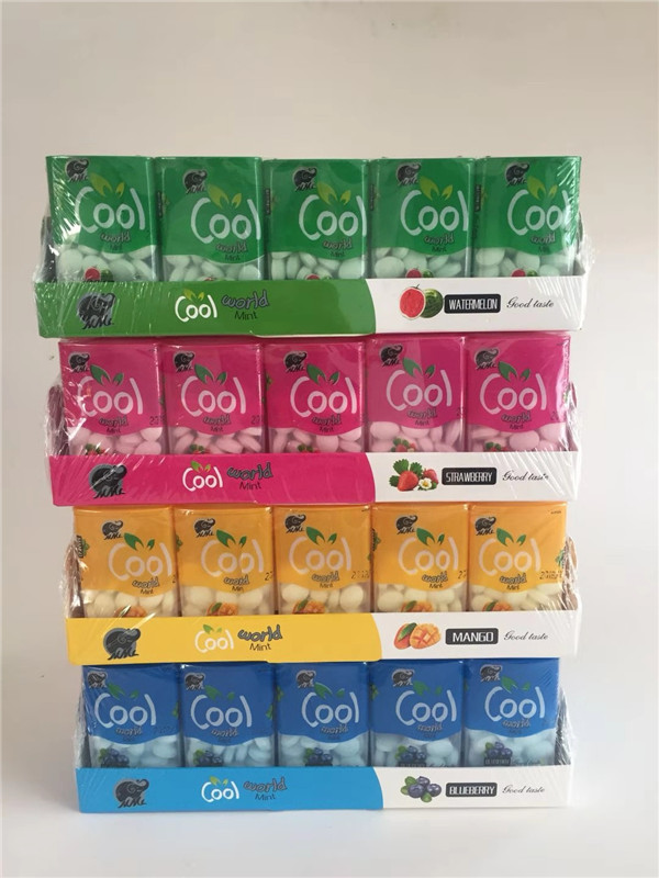 Assorted Fruit Flavor Hard Tablet Fresh Cool Air Paper Mint Candy