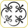 wrought iron bed
