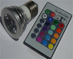RGB 3w Remote Control Light
