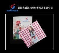 microfiber cleaning cloth with logo print ( silk screen/ emboss/digital print)