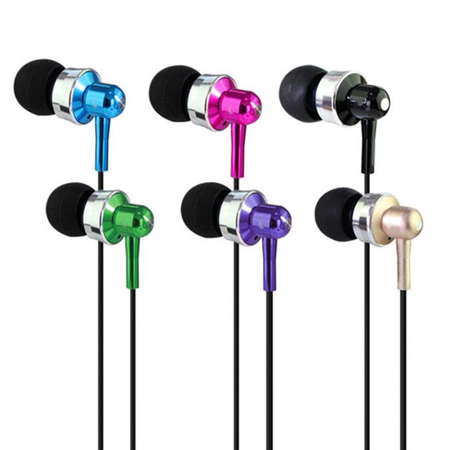 Hot Selling High End Metallic In ear headphone Mic Volume Control Available