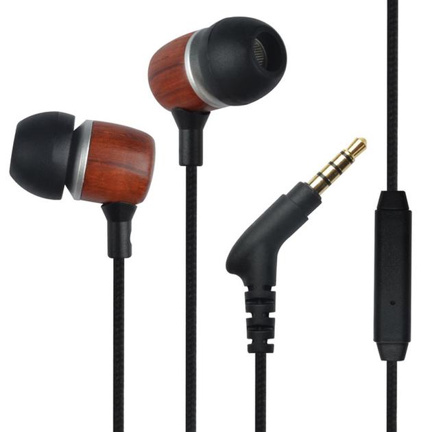 High Quality Cheap Price Wood In-ear Headphone with or without Mic Wholesale from China Suppliers