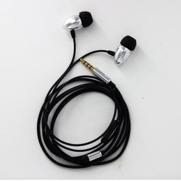 Mobile Phone Metal Earphone With Microphone