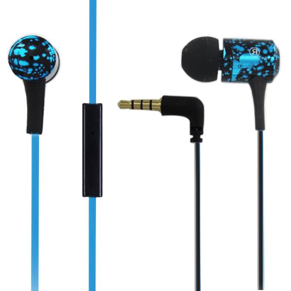 Braided Cable Wired Metal Sport MP3 Stereo Earphone for Cell Phone