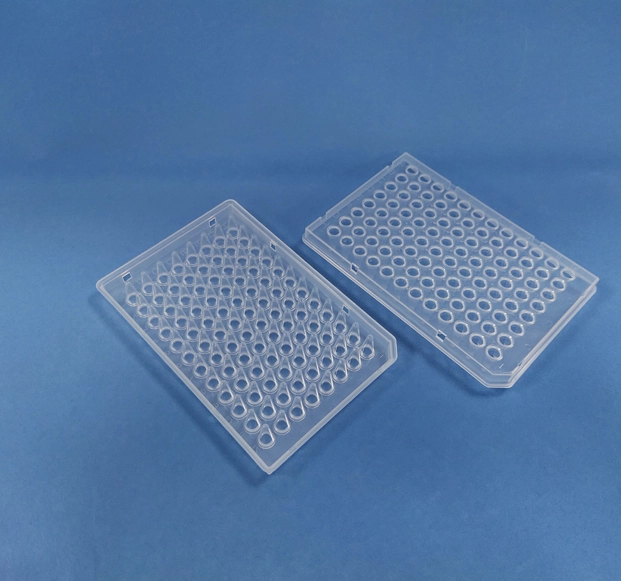 96-Well PCR Plate, Roche-style Half-Skirted, Clear 
