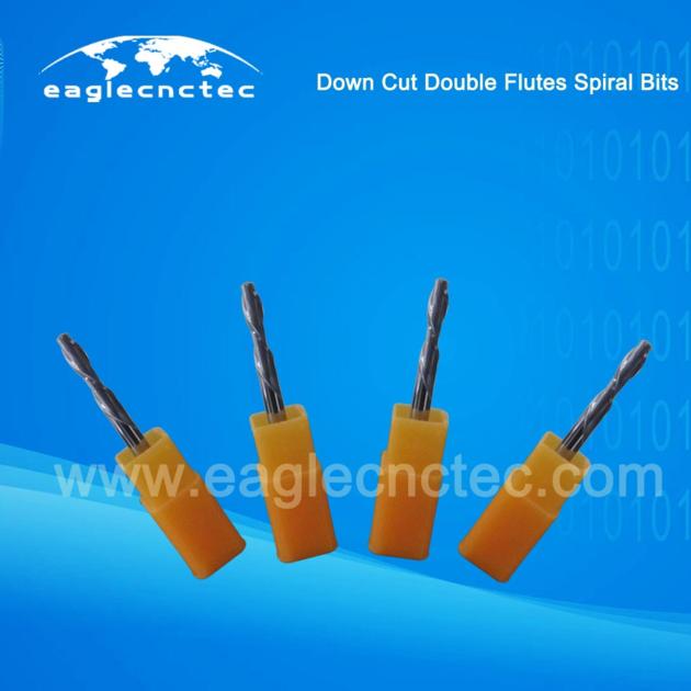 Double Flutes Spiral Downcut Bit Tools 