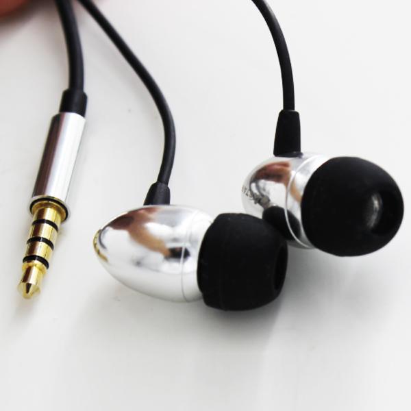 Mobile Phone Metal Earphone With Microphone