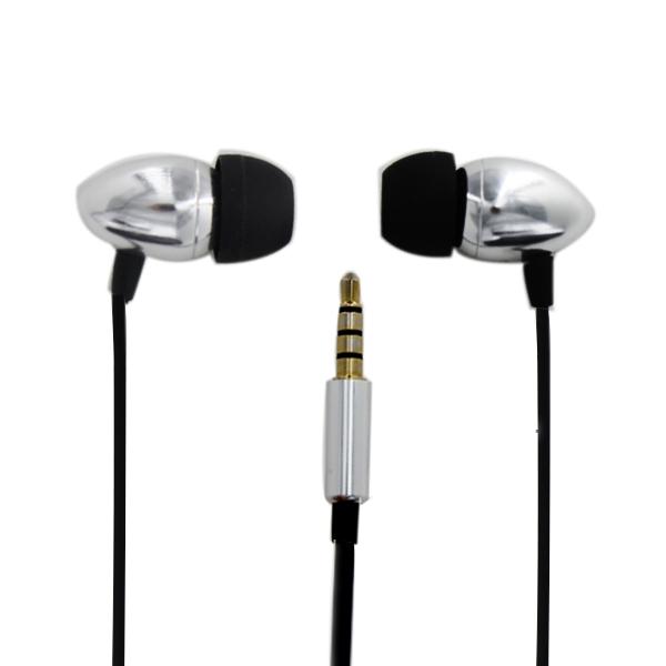 Mobile phone metal earphone with microphone