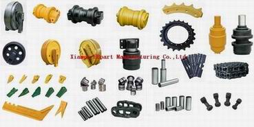 Spare parts of excavators and bulldozers