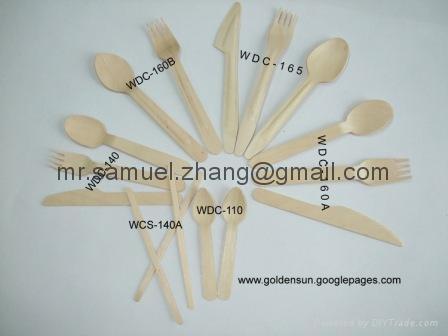 wooden disposable cutlery