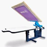 1 color manual screen printing machine