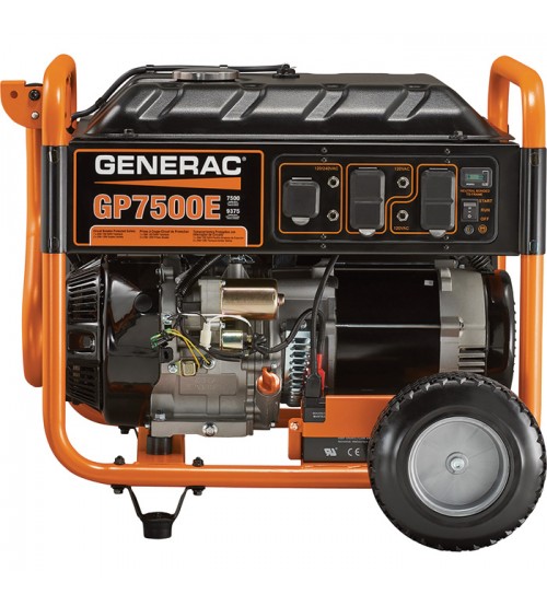 Generac GP7500E Portable Generator_9375 Surge Watts_7500 Rated Watts_Electric Start_Type 5943