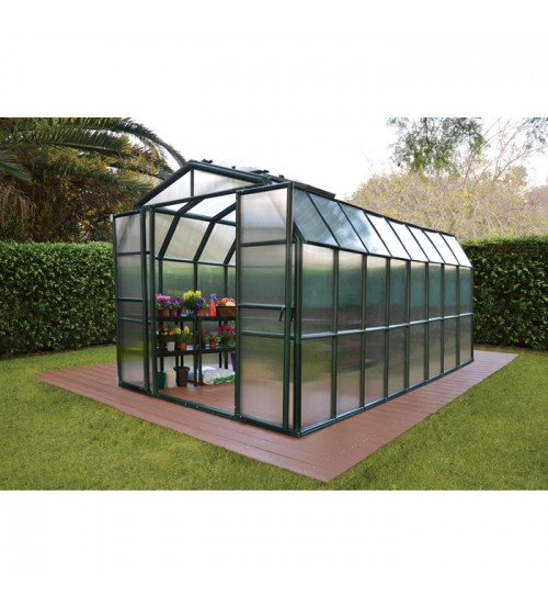 Grand Gardener 2 Twin Wall Greenhouse_8ft W x 16ft L_Model HG7216