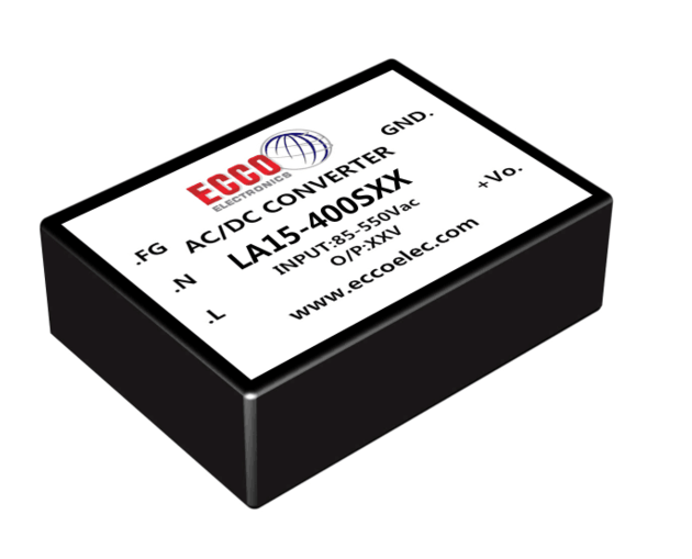 15W three phase AC/DC power supply  from ECCO electronics