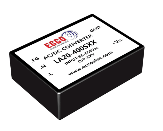 20W three phase AC/DC power supply  from ECCO electronics