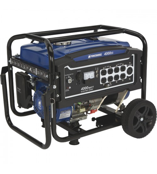 Powerhorse Portable Generator_4000 Surge Watts_3100 Rated Watts_Electric Start_EPA Compliant