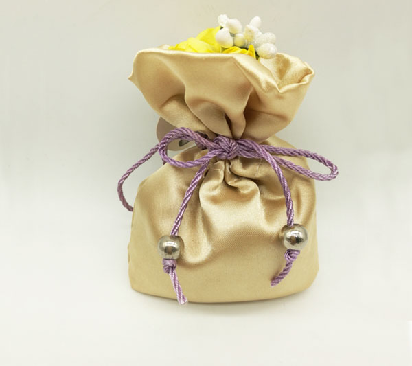 satin gift bag for dry flowers package