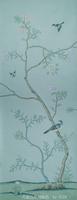 hand-painted silk wallcovering
