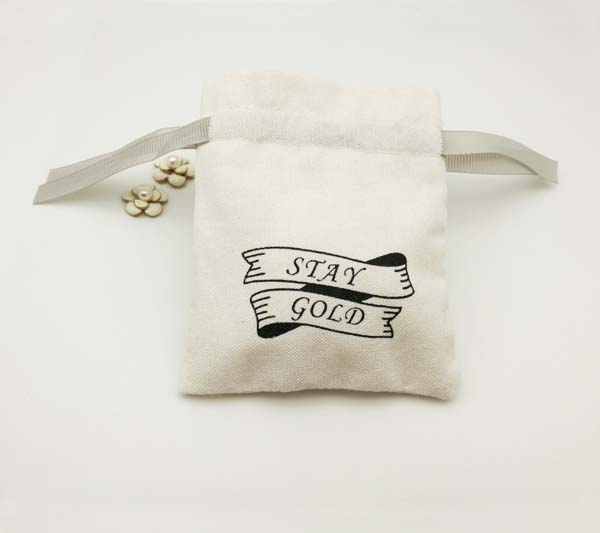 Cotton Jewelry Pouch Bag