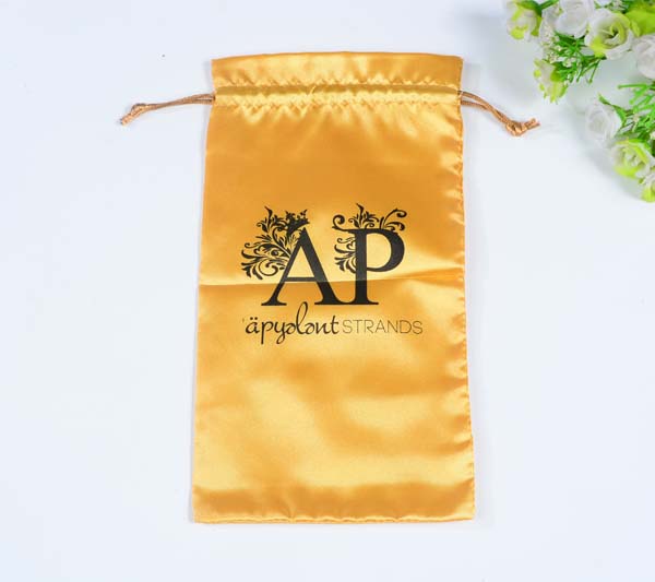 Embroidery Satin Gift Bag With Polyester