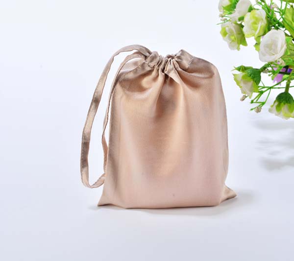 Embroidery Satin Gift Bag With Polyester