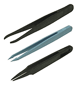 ESD BRUSHES, TWEEZERS, ANTISTATIC RUBBERBANDS, PP STRAPPING BAND