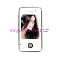 X8 Quadband Mini Touch Screen Mobile Phone - Dual SIM/Two Camera-Java/Bluetooth (White)