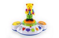 Electronic music toys with rotating bear