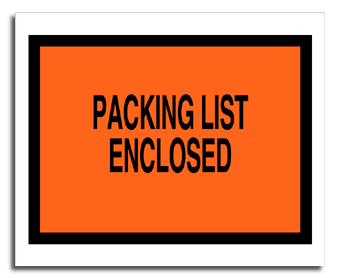 packing list envelope