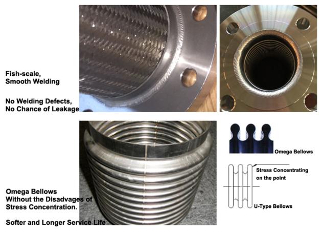 Metal Bellow Flange End Type Pipe