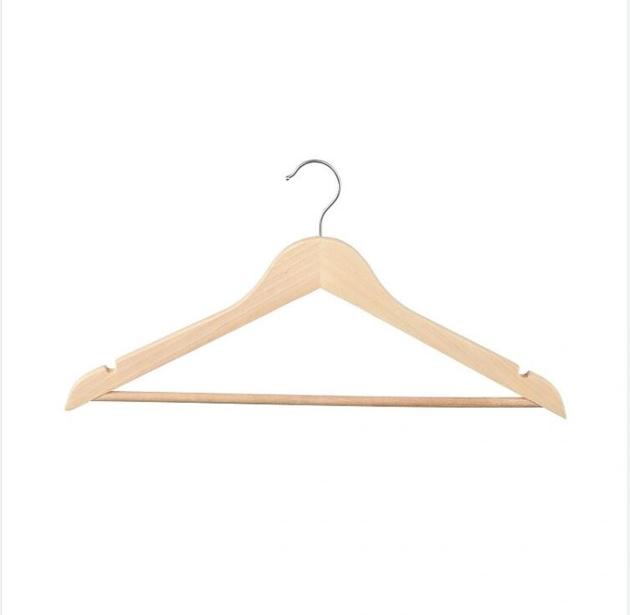 30% off Wholesale Natural AB Grade Birch Wood Hanger with Anti-Slip Design