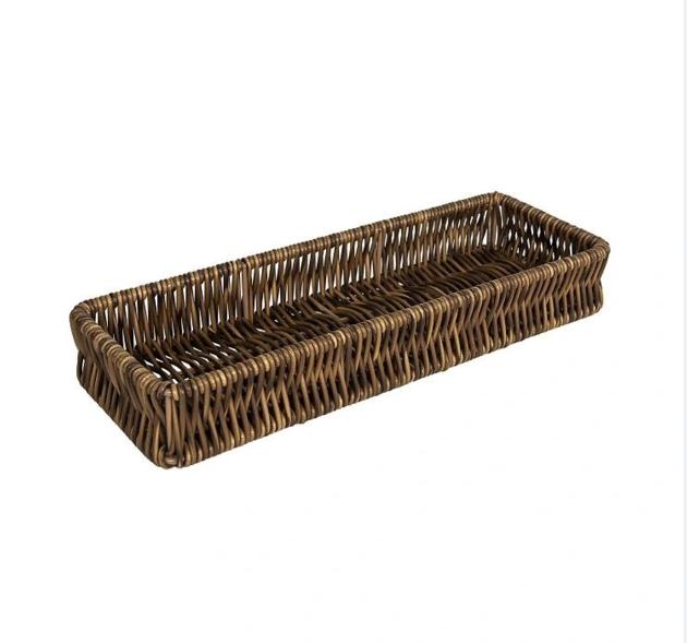 PP Hand-woven Rectangular Storage Basket - Home Décor