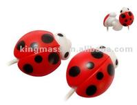 KM-EA88 /Cute ladybug earphone