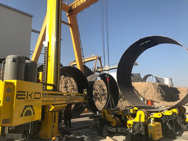 EKO Column Amp Boom Welding Automation