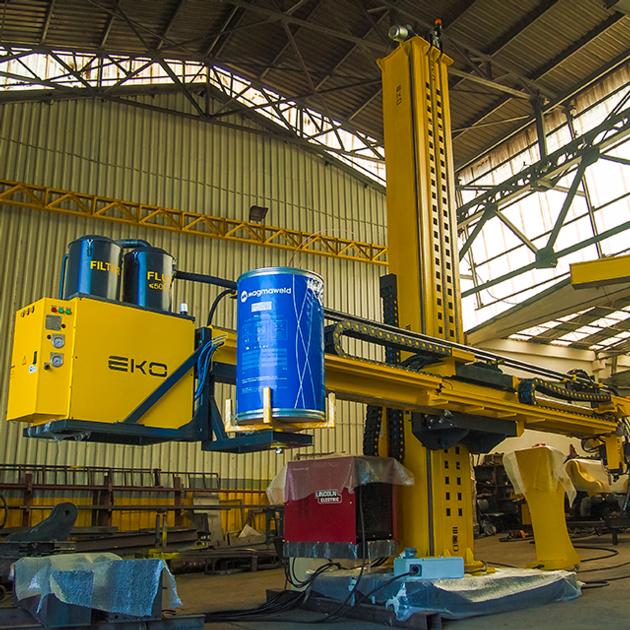 EKO Column Amp Boom Welding Automation