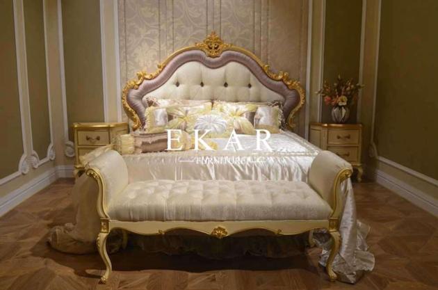 Country style king size bedroom furniture bed sets