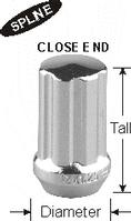 Close End Conical Spline Drive Nut
