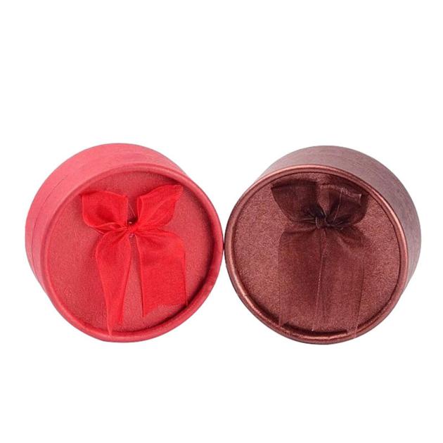 Customized Logo Cylinder Paper Earring Boxes