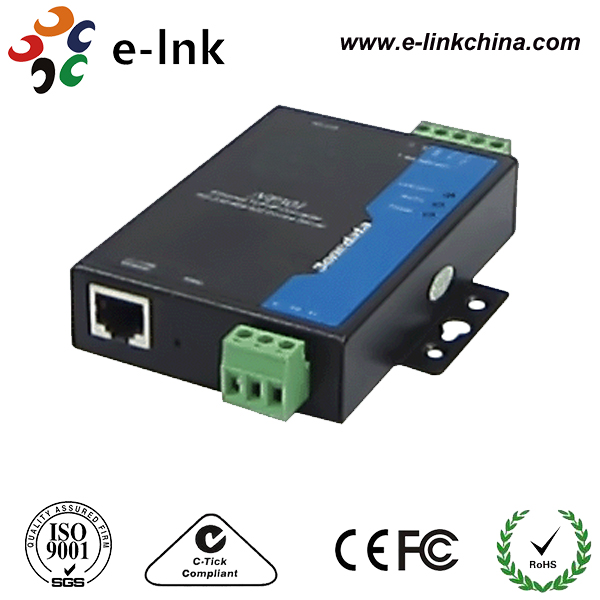 10/100M RJ45 to RS-232/485/422 Serial Server DC12~48V