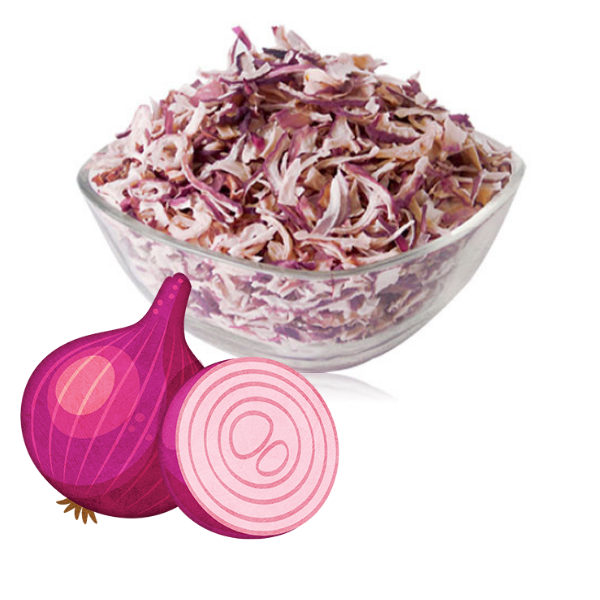 Dehydrated Pink Onion Flakes/Kibbled