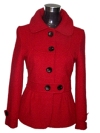 Lady's coat made of wool tweed.