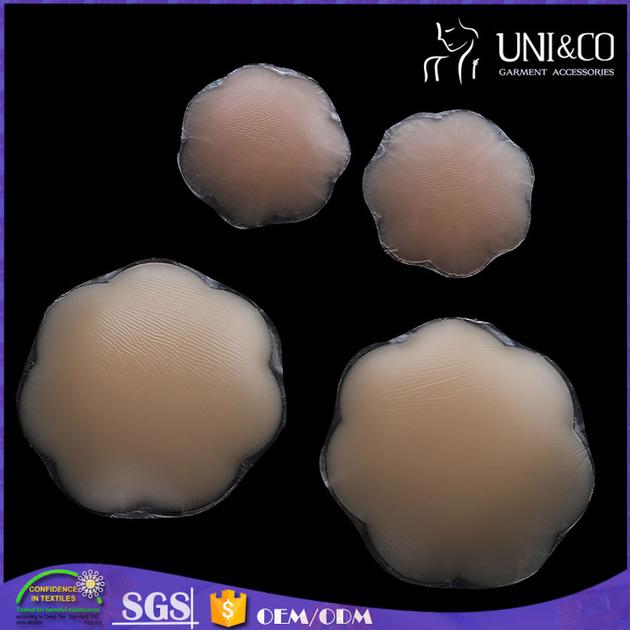 Invisible sexy silicon artificial breast reusable nipple cover made in China
