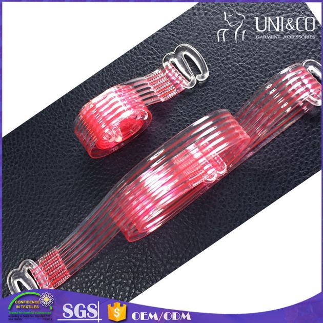Wholesale embossed TPU clear bra strap with customized color