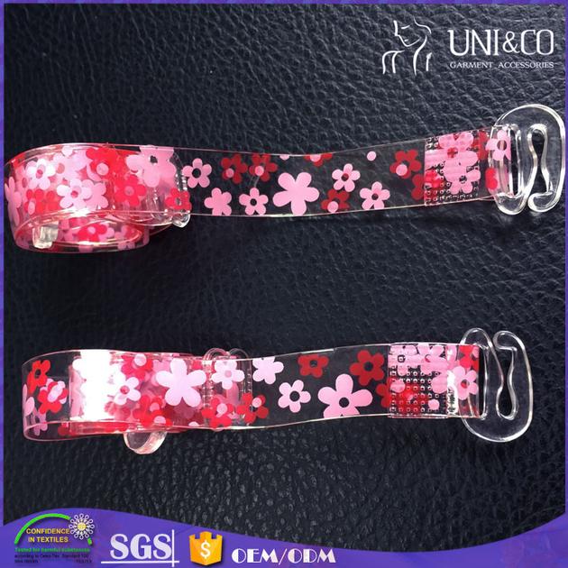Oil printed clear bra strap supplier
